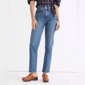 Madewell Women's Perfect Vintage Straight Leg Blue Jeans